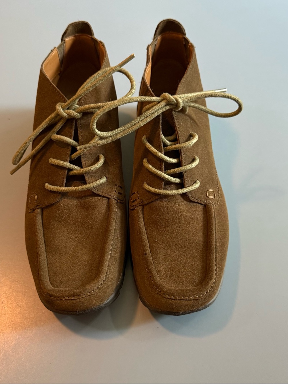 Easy Spirit Brown Suede Lace-Up Comfort Oxford Shoes Women’s Size 6.5